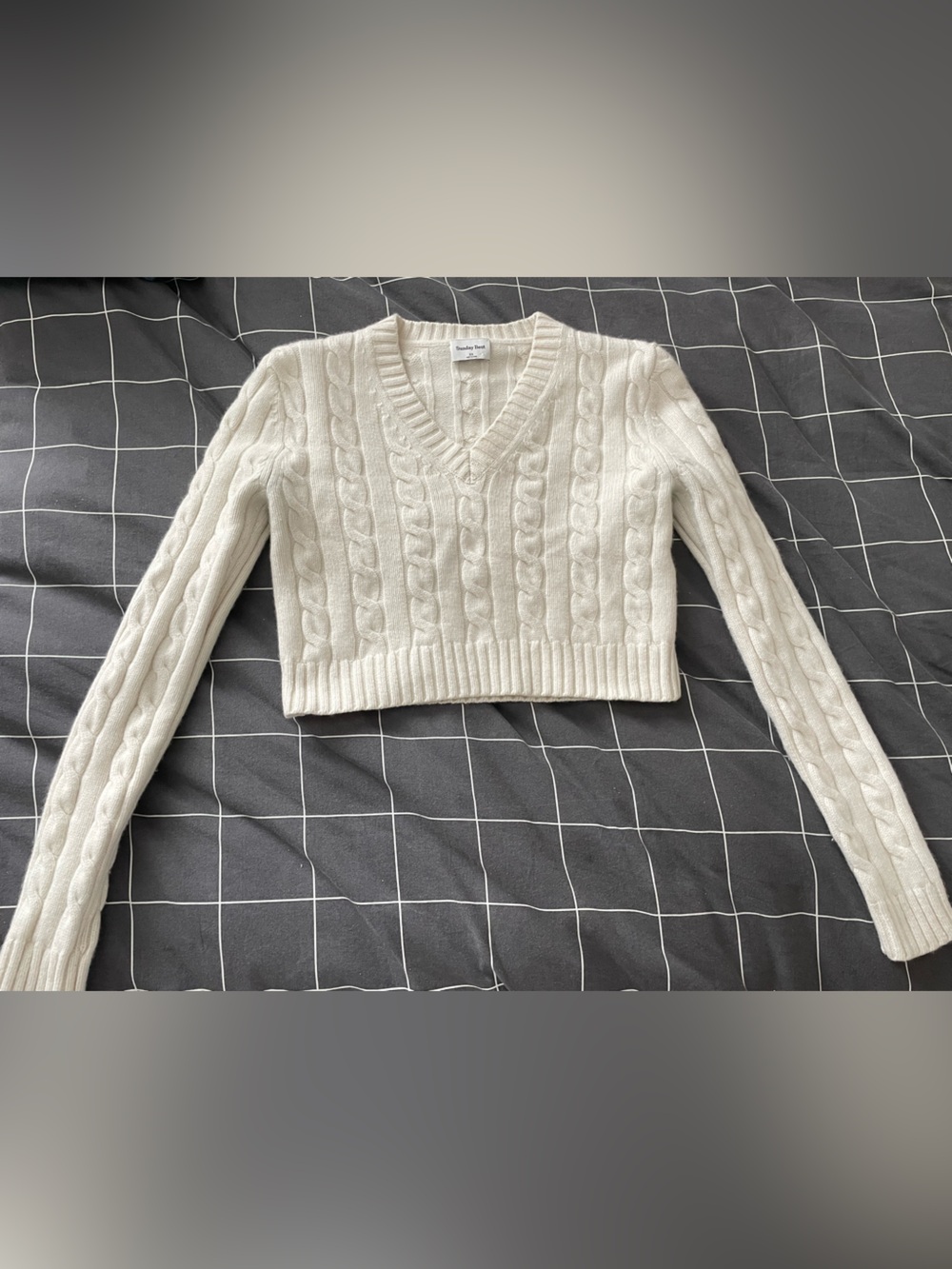 sunday best cropped knit sweater